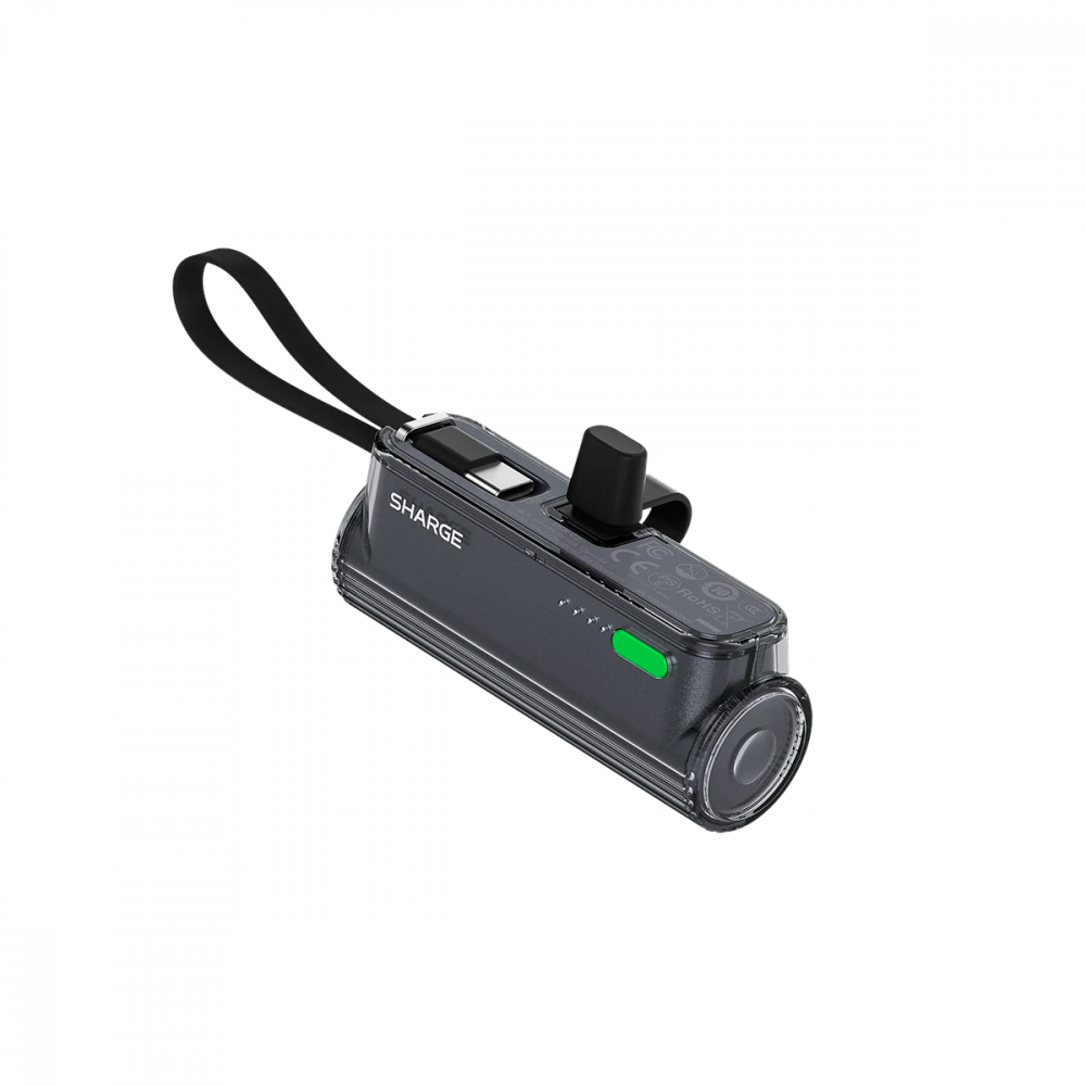 Cargador Portátil Shargeek Power Bank Flow Mini 2, 5000mAh, Negro