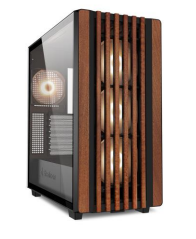 Gabinete Sharkoon Rebel C70G RGB, Midi-Tower, ATX/Micro-ATX/Mini-ITX, USB 3.0, sin Fuente, 4 Ventiladores Instalados, Negro/Amarillo