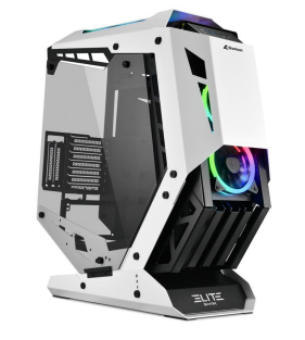 Gabinete Sharkoon ELITE SHARK CA700, Full Tower, ATX/Micro-ATX/Mini-ITX, USB 3.0, sin Fuente, 5 Ventiladores Instalados, Blanco