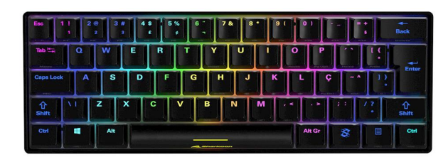 Teclado Gamer Sharkoon SGK50 S4 LED RGB, Teclado Mecánico, Kailh Box Red, Alámbrico, USB, Negro, Español