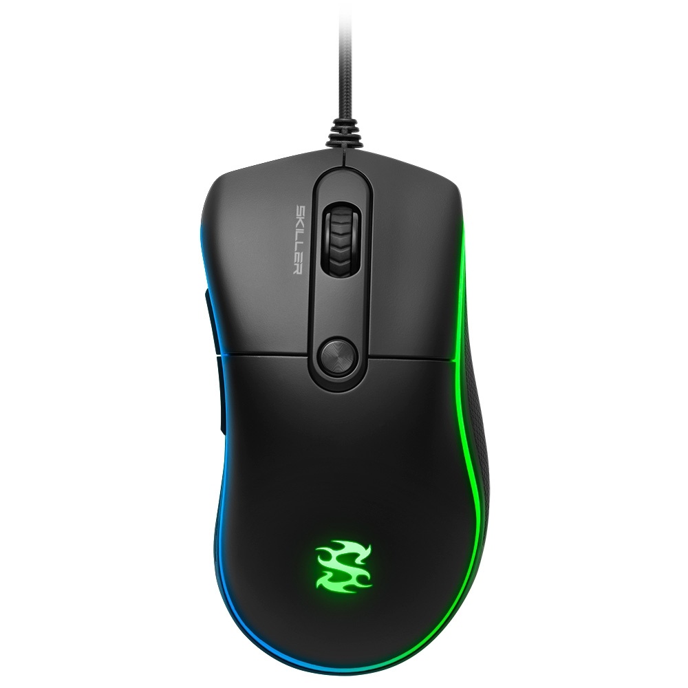 Mouse Gamer Sharkoon Óptico Skiller SGM2 RGB, Alámbrico, USB A, 6400DPI, Negro