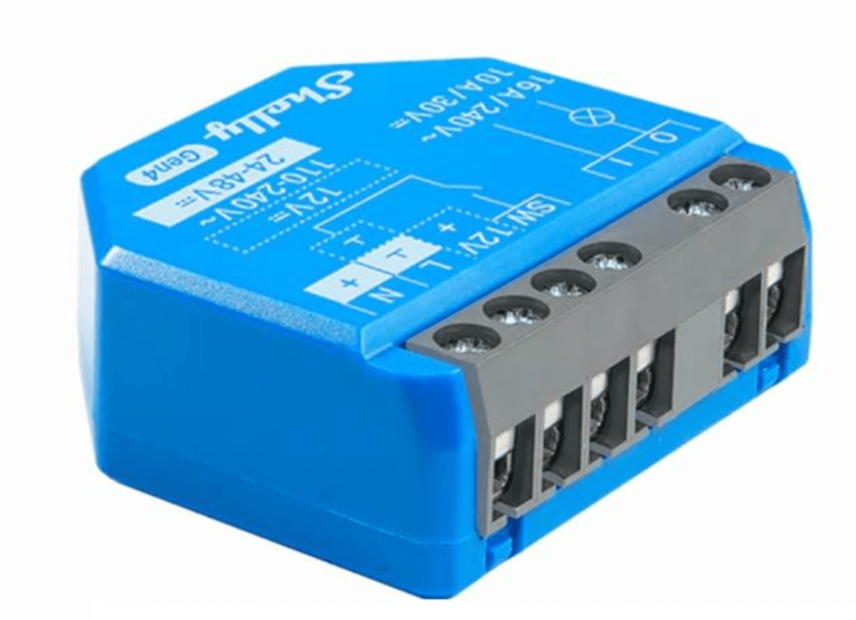 Shelly Módulo Relevador SHELLY1GEN4, Alámbrico/Inalámbrico, Entrada 100 - 240V