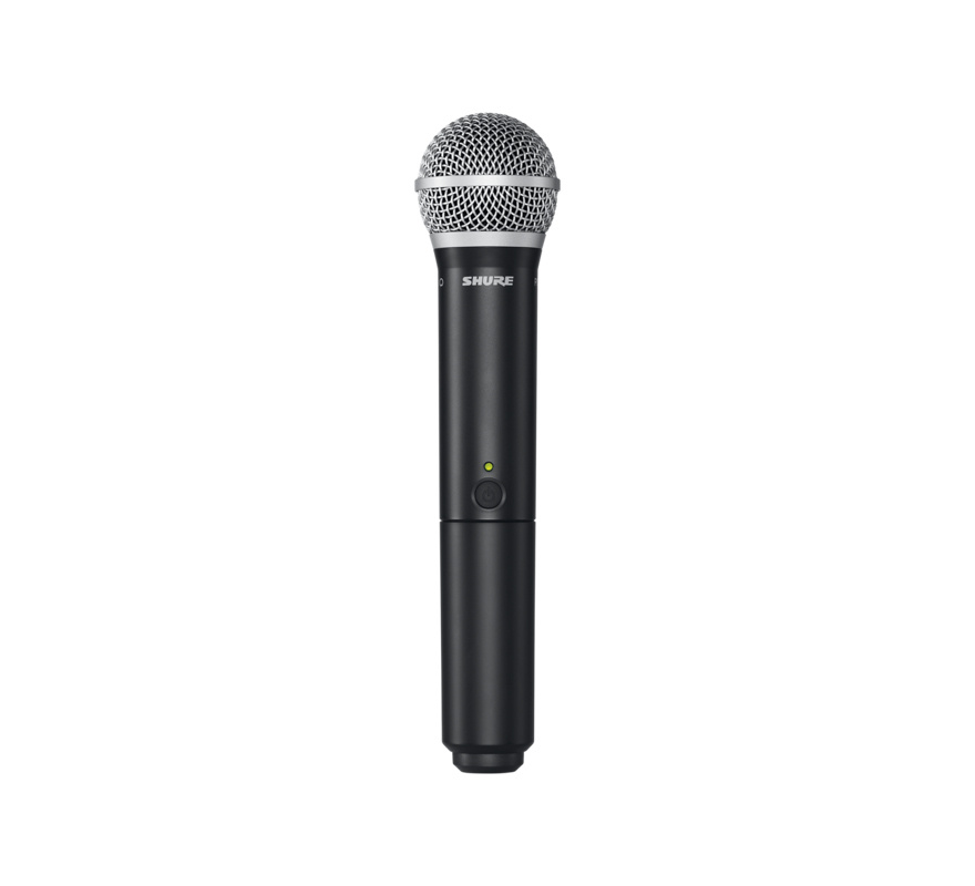 Shure Micrófono Transmisor de Mano BLX2/PG58, Inalámbrico, Negro, para Receptores Serie BLX ― Abierto
