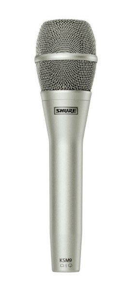 Shure Micrófono Vocal KSM9, Inalámbrico, 150 Ohmio, Plata
