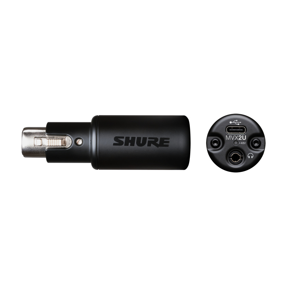 Shure Interfaz de Audio USB-C MVX2U, Entrada XLR, Salida 3.5mm