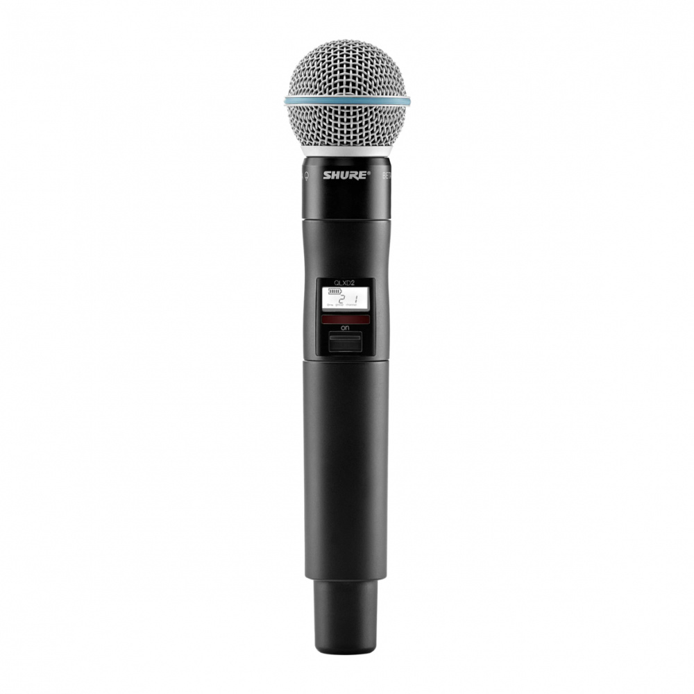 Shure Micrófono Transmisor de Mano QLXD2-B58-G50, Inalámbrico, Negro