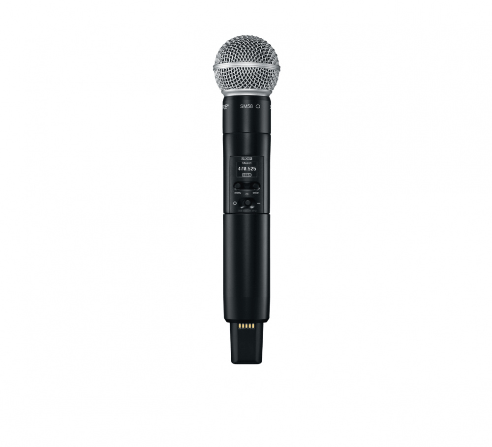 Shure Transmisor de Mano SLXD2/SM58, Inalámbrico, Negro