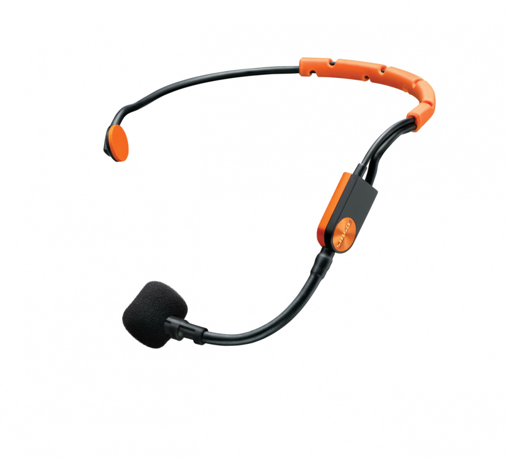 Shure Micrófono Condensador de Diadema SM31FH, Alámbrico, 600 Ohmios, Negro/Naranja