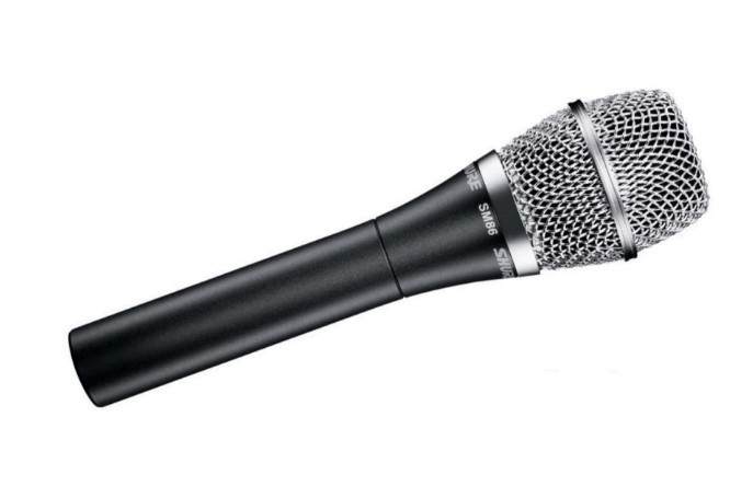 Shure Micrófono SM86, Alámbrico, Negro/Plata