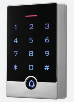 SIB Lector de Tarjetas con Teclado Touch T15MF, MIFARE, WG26, 2000 Usuarios, Negro/Acero