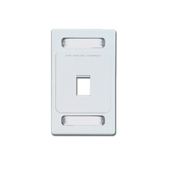 Siemon Placa de Pared KFP-S-01-02-S, 1 Puerto Z-MAX, Blanco
