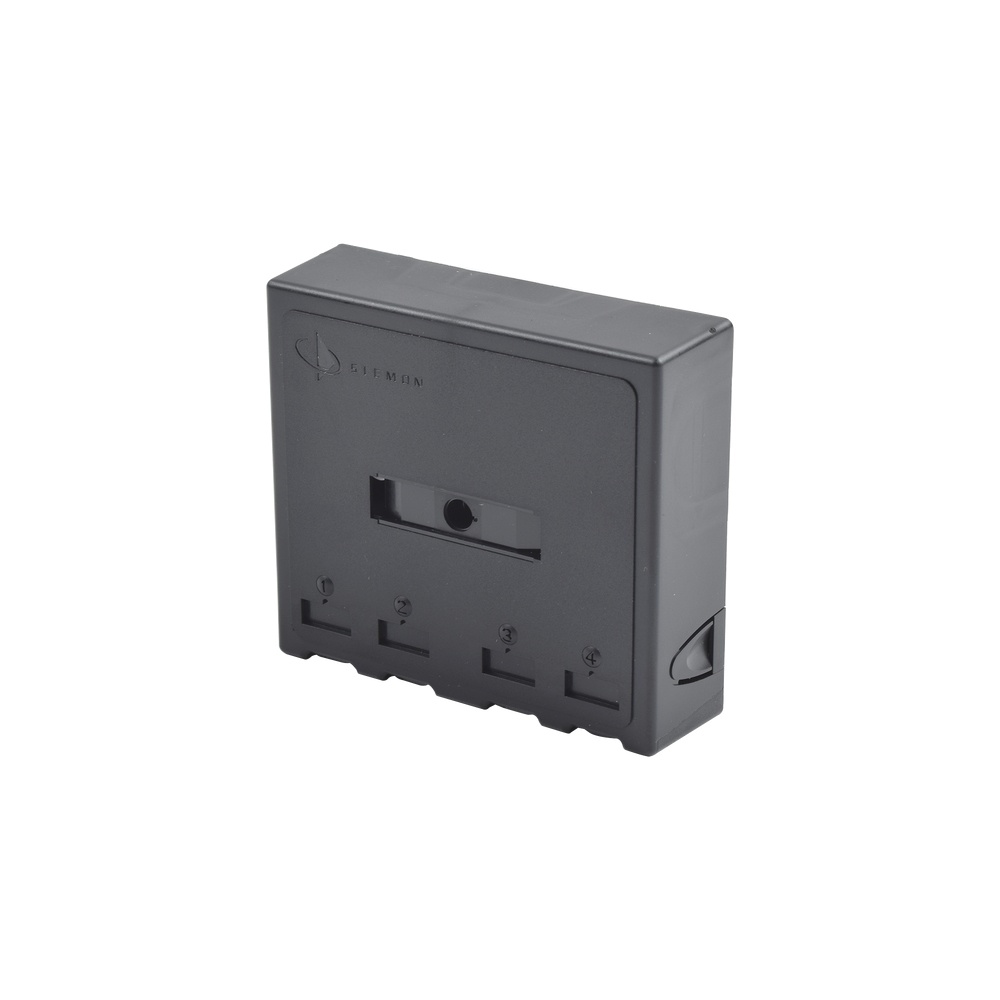 Siemon Caja de Montaje en Superficie RJ-45, 4 Puertos, Negro ...