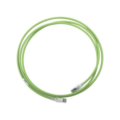 Siemon Cable Patch Z-MAX Cat6a STP SFP Blindado RJ-45 Macho - RJ-45 Macho, 2.1 Metros, Verde