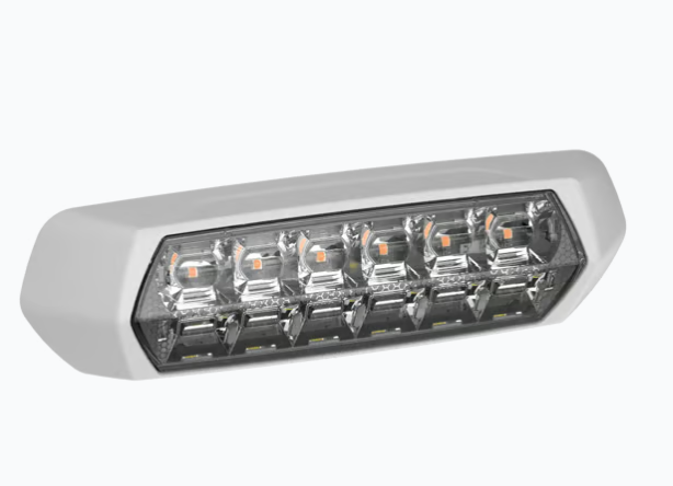 SignalPro Luz Auxiliar SP80RW-W, Exterior, 12 - 24V, 1.2A, Rojo/Blanco, para Vehículo de Emergencia