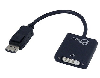 SIIG Adaptador DisplayPort Hembra - DVI-D Hembra, Negro