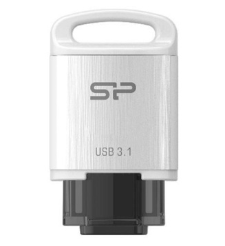 Memoria USB Silicon C10, 64GB, USB-C 3.0, Blanco