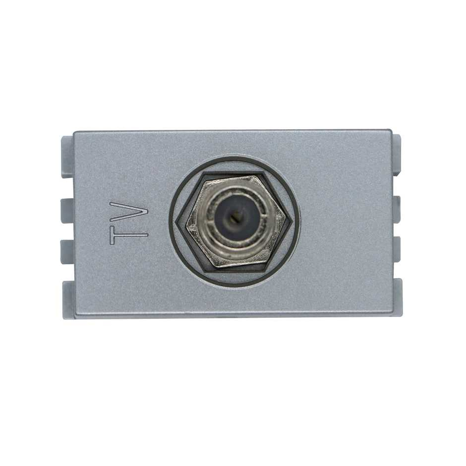 Simon Toma Coaxial 25476-33, 1 Puerto, Alumino