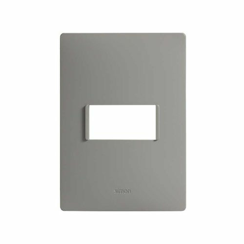Simon Placa de Pared 2600611-035, 1 Puerto, Plomo