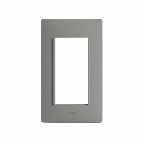 Simon Placa de Pared 2600614-035, 4 Puertos, Gris