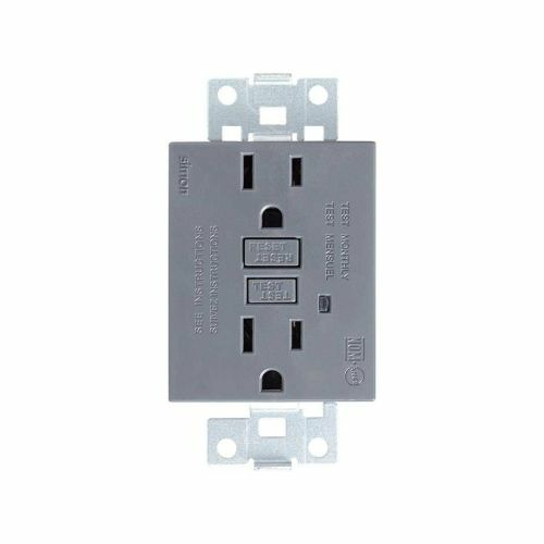 Simon Tomacorriente 82425-48, 2 Enchufes, 127V, 15A, Gris