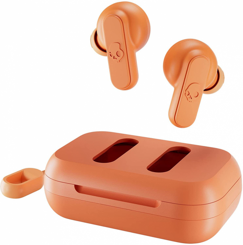 Skullcandy Audífonos Intrauriculares con Micrófono Dime, Inalámbrico, Bluetooth, Micro USB, Naranja