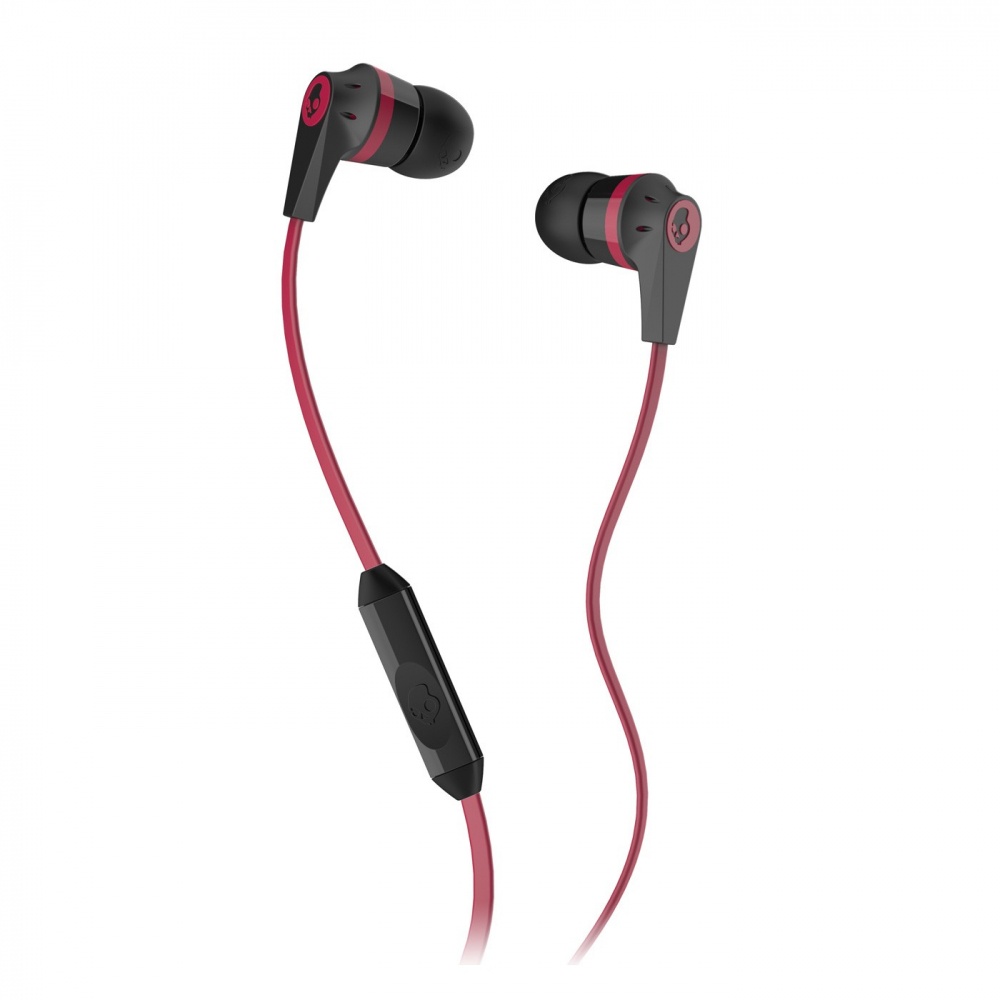 Skullcandy Audífonos Intrauriculares con Micrófono Ink'd 2, Alámbrico, Negro/Rojo