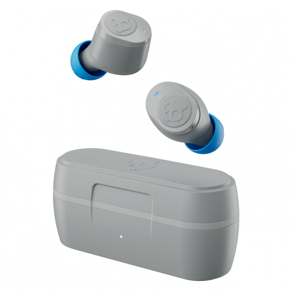 Skullcandy Audífonos Intrauriculares con Micrófono Jib, Inalámbrico, Bluetooth, Micro USB, Gris/Azul