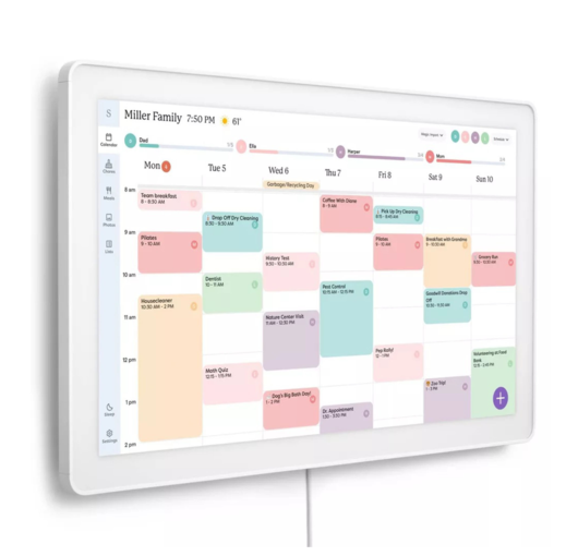 Skylight Calendario Digital, 40cm x 66cm