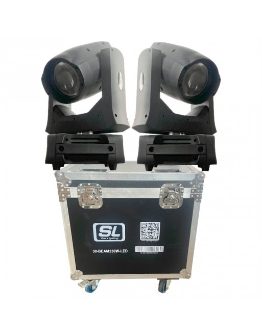 SL Prolight Proyector de Luz Beam 230, 230W, 14 Colores + Blanco, 2 Piezas