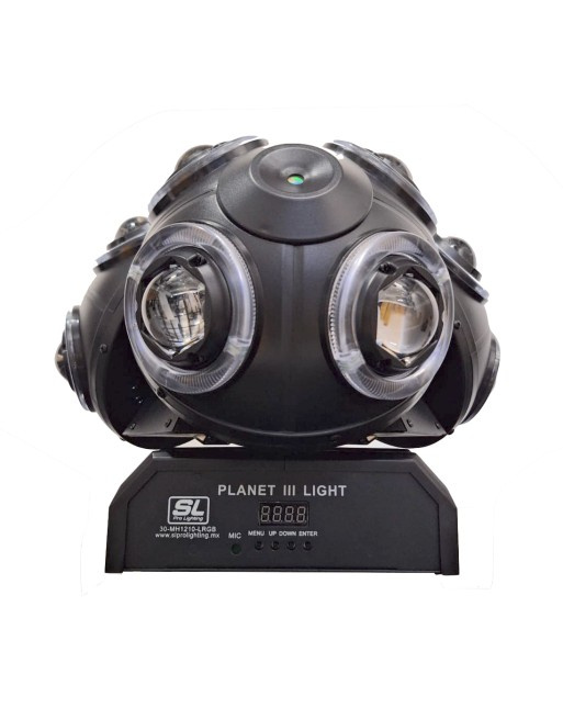 SL Prolighting Proyector de Luz Disco Planet III Ball, DMX, RGB, 180W, 1 Pieza