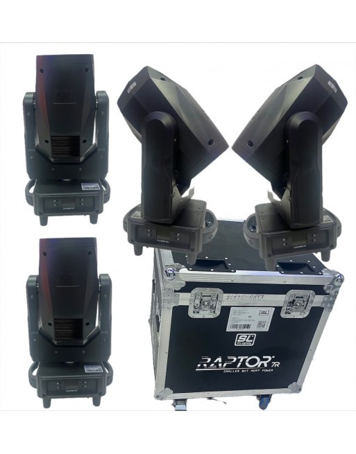 SL Prolight Kit 4 Proyectores de Luz 7R Raptor 230, 230W, 12 colores