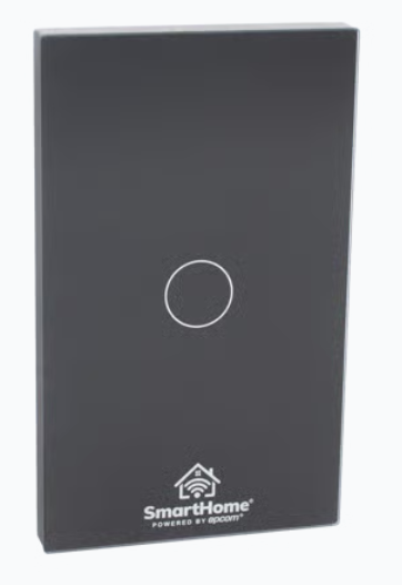Smart Home BY Epcom Apagador Inteligente SHS311Z, 1 Boton, 110V, Negro