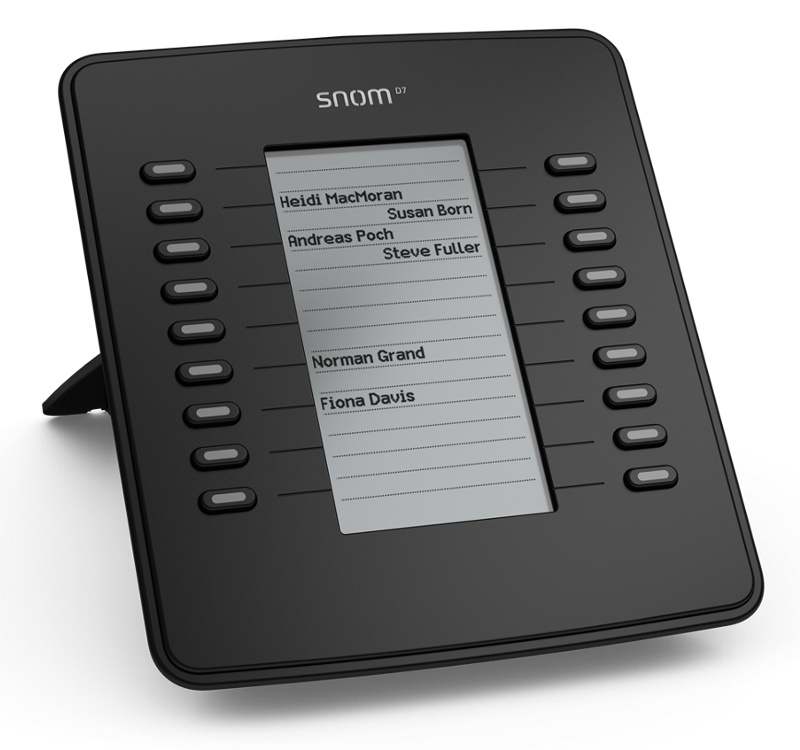 Snom Módulo de Expansión D7BK con 18 botones D7BK, para Snom 715/720/760/D715/D725/D765