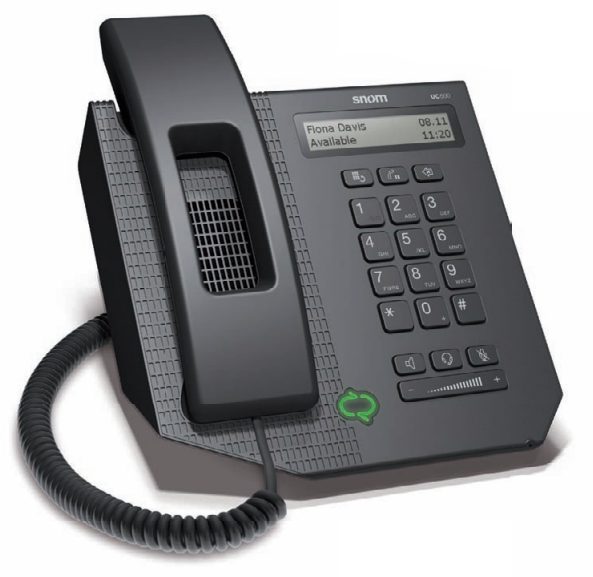 Snom Teléfono IP UC600, Alámbrico, Líneas Gestionadas por Software, Altavoz, Negro