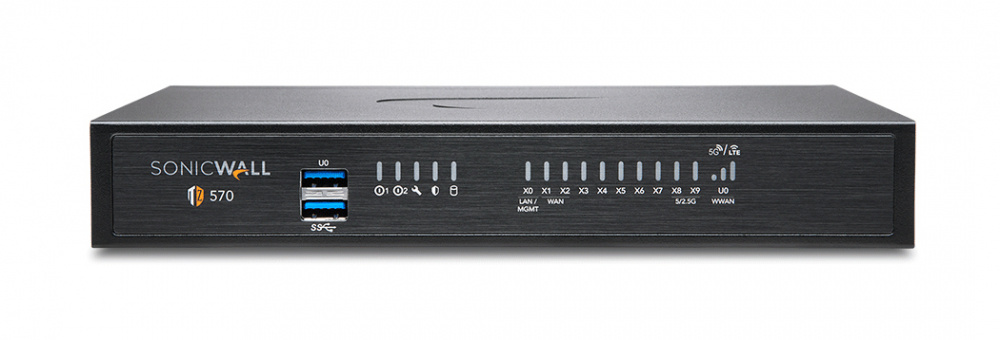 Firewall SonicWall TZ570, Alámbrico, 8 x RJ-45, 2 x SFP+, 2 x SFP, 4000 Mbit/s