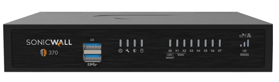Firewall SonicWall TZ370, Alámbrico, 3000Mbit/s, 8x RJ-45 - Essential Edition 2 Años