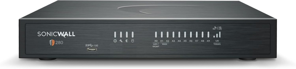 Firewall SonicWall TZ280 Series, Alámbrico, 8 x RJ-45, 2 x SFP, 2.50 Gbp/s,Secure Upgrade Plus – Advanced Edition 3 años