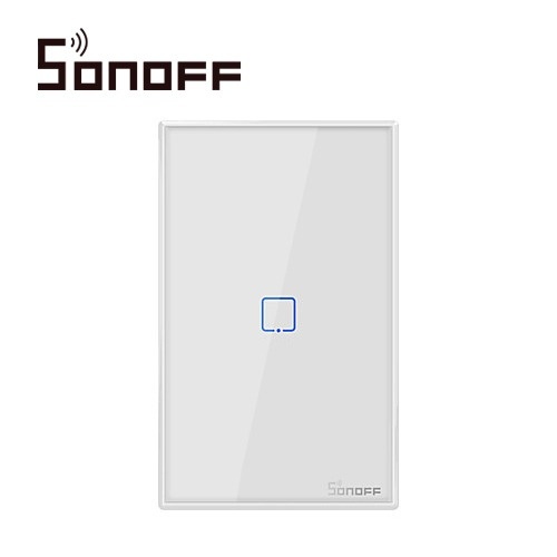 Sonoff Interruptor de Luz Inteligente T2US1C, 1 Boton, WiFi, Blanco