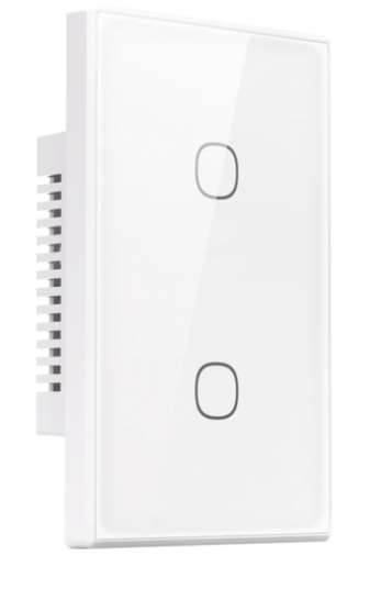 Sonoff Interruptor de Luz Inteligente T6-2C-120M, 2 Botones, Wi-Fi, Blanco