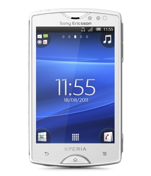 Sony Ericsson Xperia Mini X10, 3'', 320 x 480 Pixeles, WLAN, Blanco