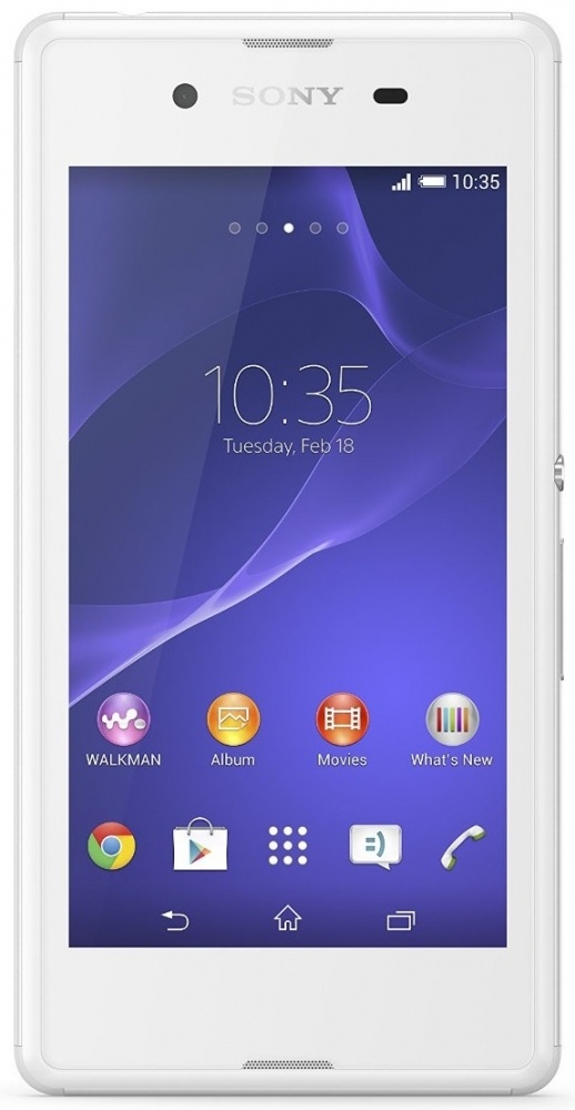 Sony Xperia E3 4.5'', 854 x 480 Pixels, 4G, Bluetooth, Android 4.4, Blanco