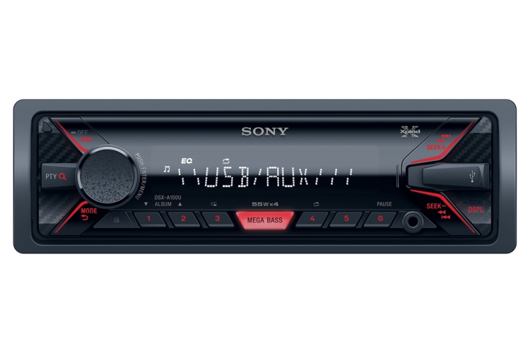 Sony Autoestéreo DSX-A100U, 220W, MP3/CD/AUX, USB, Negro