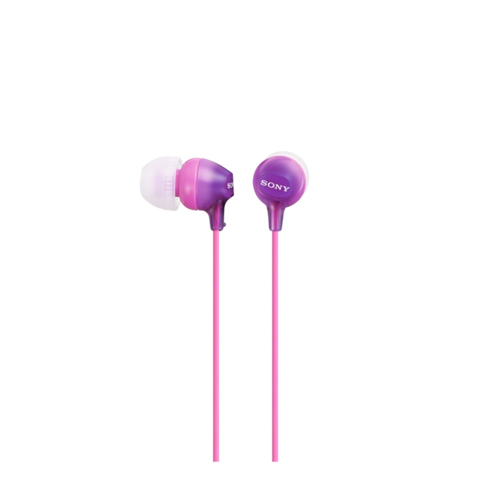 Sony Audífonos MDR-EX15LP, Alámbrico, 1.2 Metros, Violeta