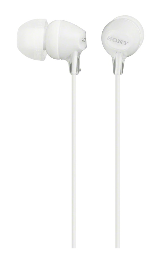 Sony Audífonos MDR-EX15LP, Alámbrico, 1.2 Metros, Blanco