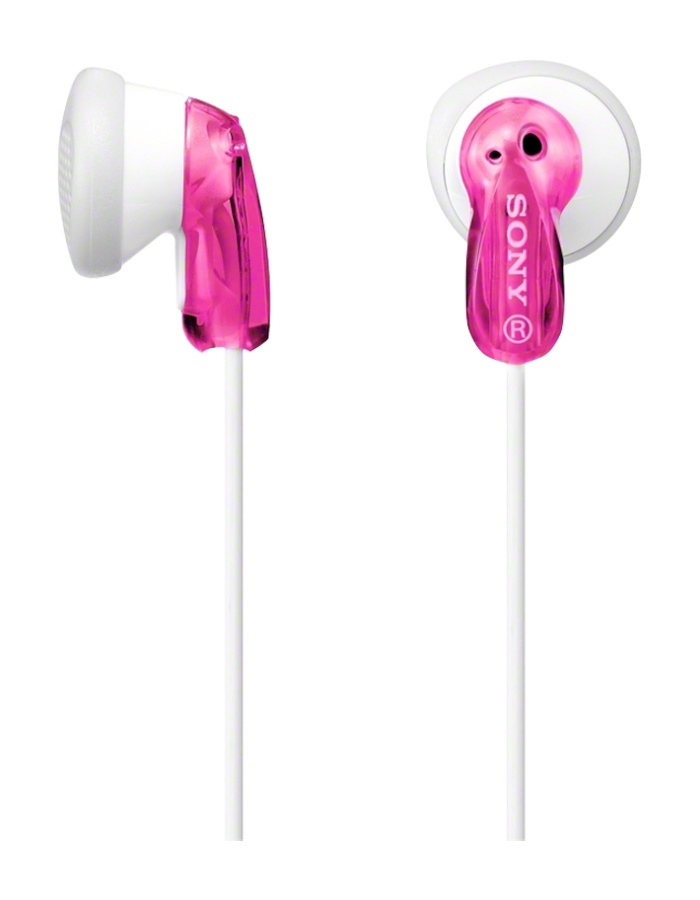 Sony Audífonos MDR-E9LP, Alámbrico, 1.2 Metros, Rosa/Blanco