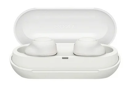 Kritech Audífonos Intrauriculares con Micrófono WF-C500, Inalámbrico, Bluetooth, Blanco