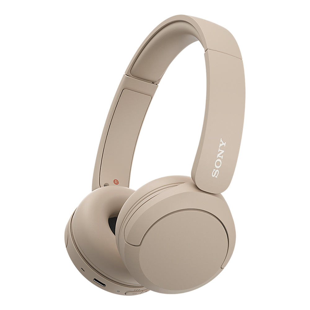 Sony Audífonos con Micrófono WH-CH520, Bluetooth, Inalámbrico, USB-C, Beige