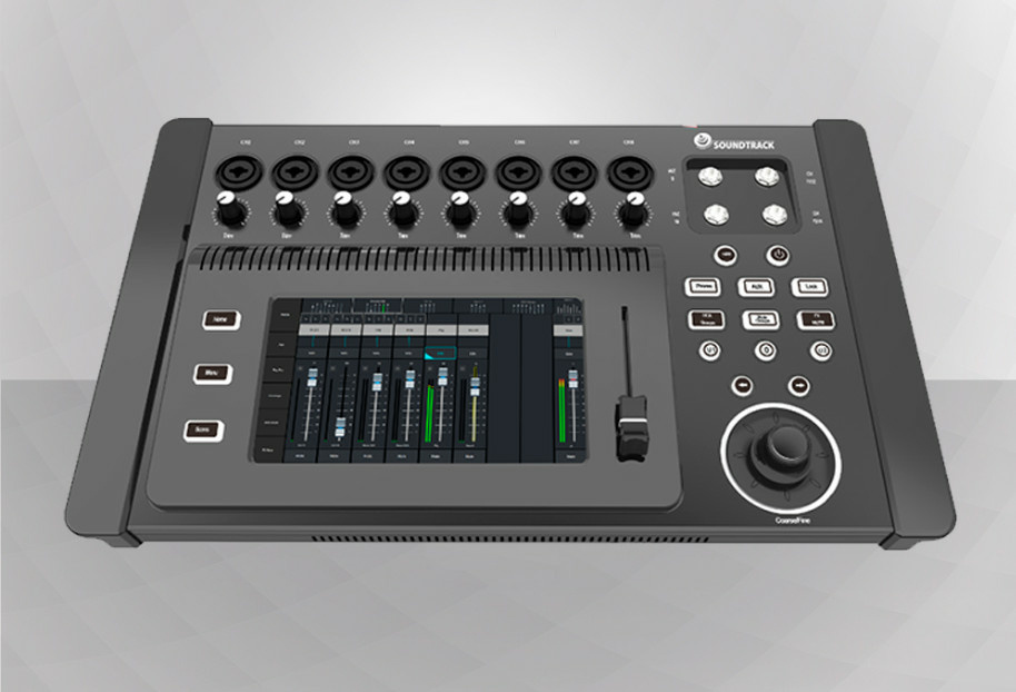 Soundtrack Mezcladora Digital DIGI MIX-8, 8 Canales, XLR, Negro