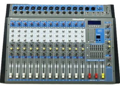 Soundtrack Mezcladora MIX-12AMP3, 12 Canales, USB, Gris