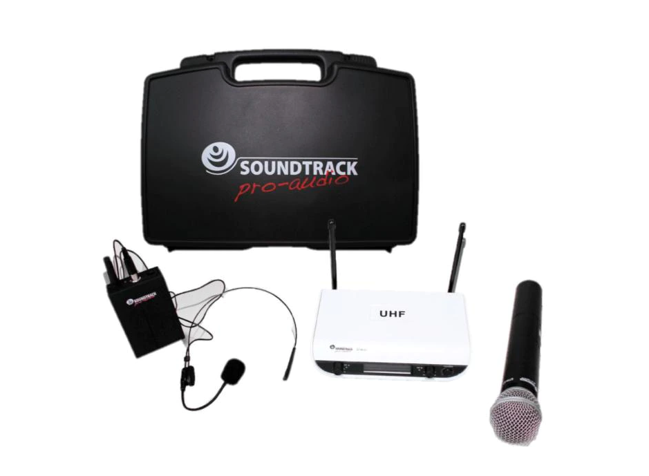 Soundtrack Kit Micrófono STW-27HUL, Inalámbricos, Negro